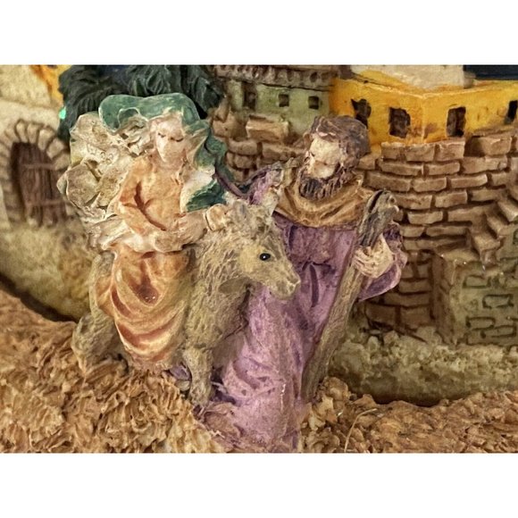 Vintage Story of Jesus Birth Nativity Scene Wind up Musical Plays O‎ Holy Night - Picture 16 of 16